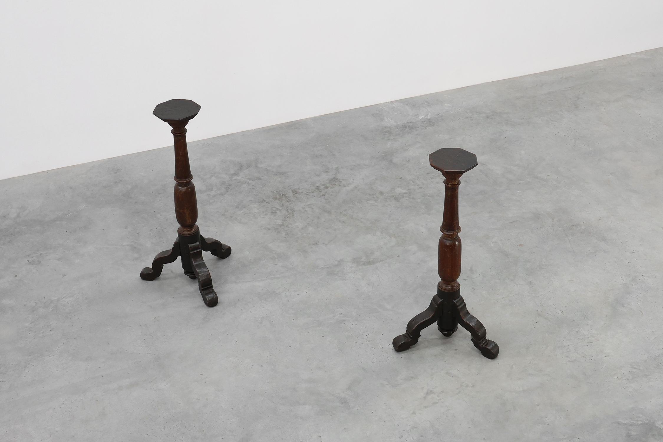 Pair of 18th‑Century French turned Church Pedestalsthumbnail